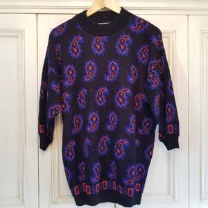 Vintage SWAK Paisley Sweater M